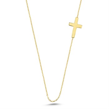 KolyeHaç Sembolü Altın Kolye - Cross - Penna Jewels